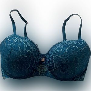 Beautiful wireless dark teal Victoria secret bra